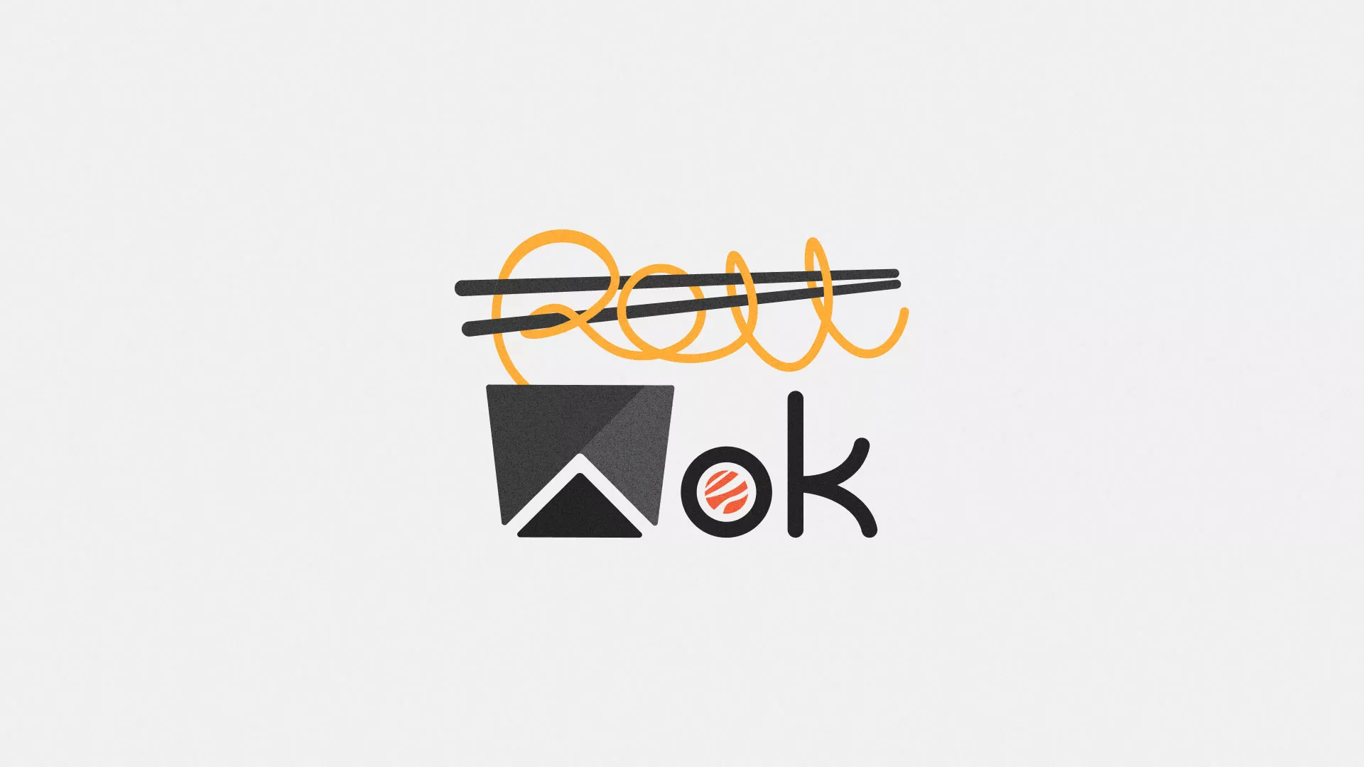Разработка логотипа в Судже для суши-бара «Roll Wok Club»